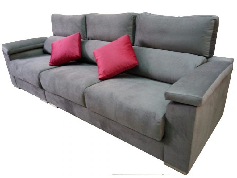 sofa asientos deslizantes y reposacabezas abatibles