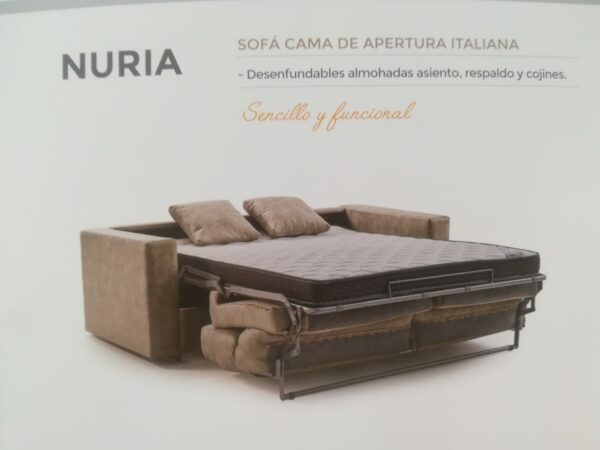 sofa cama nuria desplegado