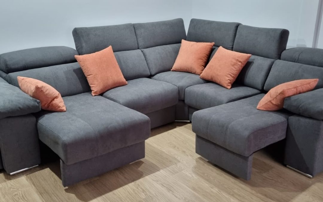 sofa rinconera gris a medida asientos deslizantes suelo